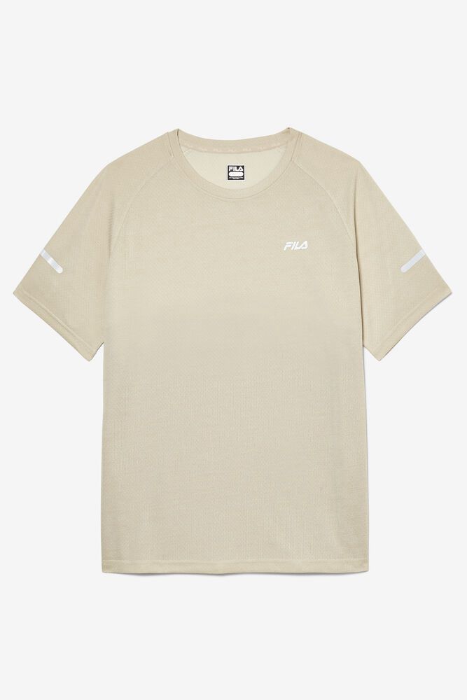 Fila Eros Crew T-Shirt Beige - Mens - 37864AZPN